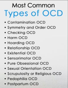 most common types of ocd