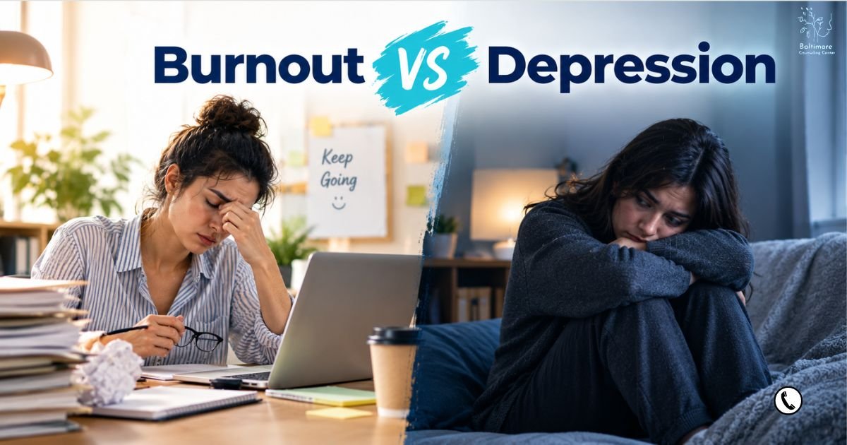 Burnout vs Depression